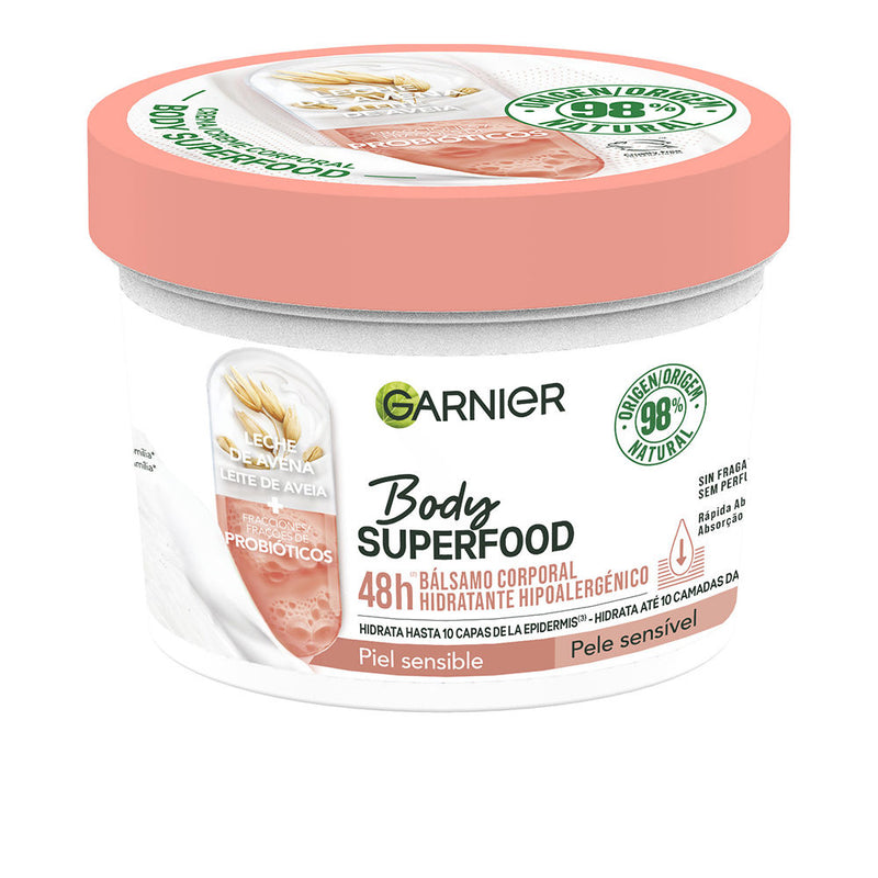 Garnier - Body Superfood Avena bálsamo corporal hidratante hipoalergénico piel sensible 380 ml
