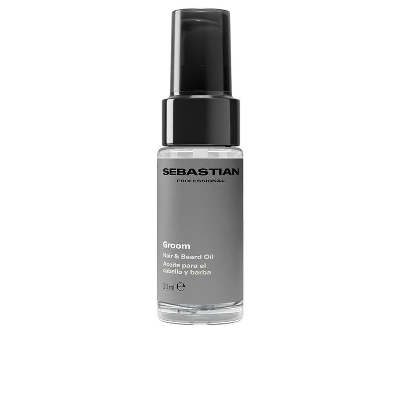 Sebastian Professionals - Groom hair and beard oil for men provides softness, definition and shine 30 ml