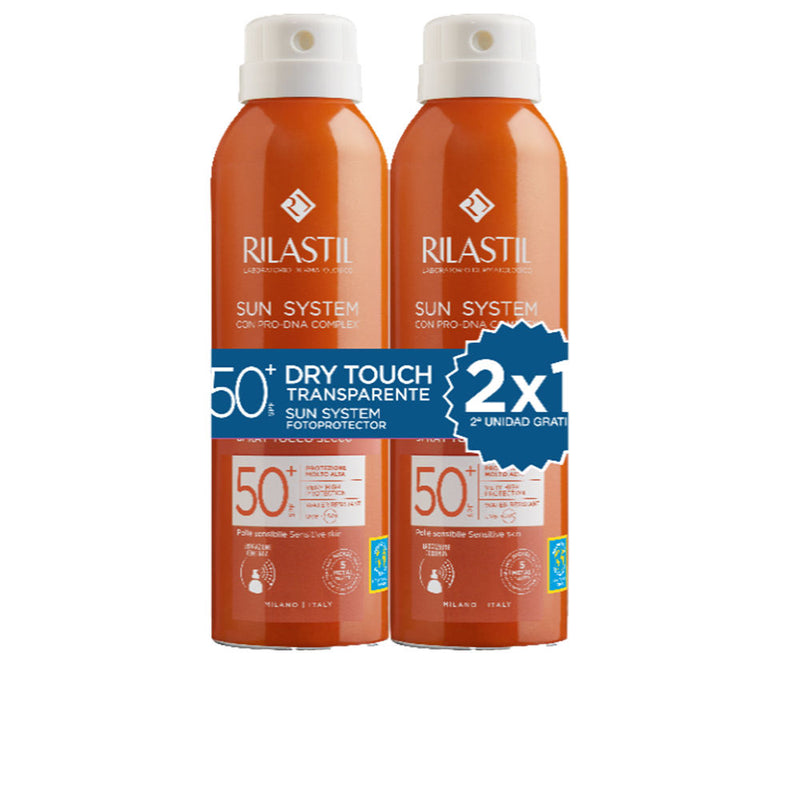 Rilastil - Sun System Spf50+ Spray Transparente Dry Touch Pack 2 x 200 ml