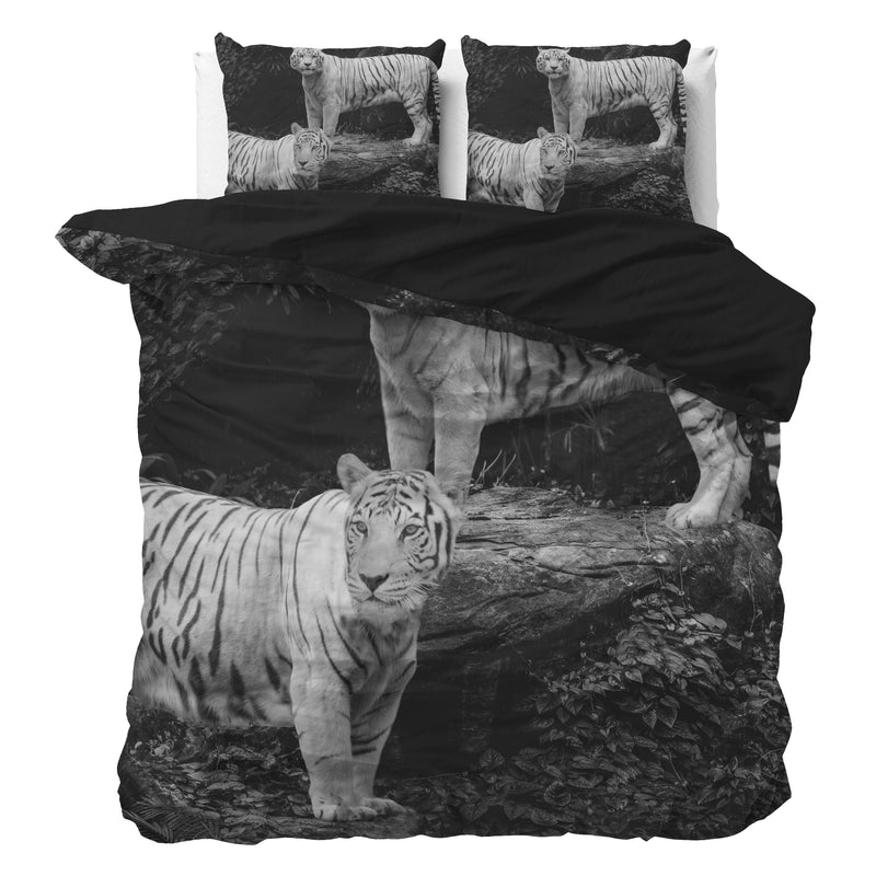 Bettwäsche-Set Tigers Grau