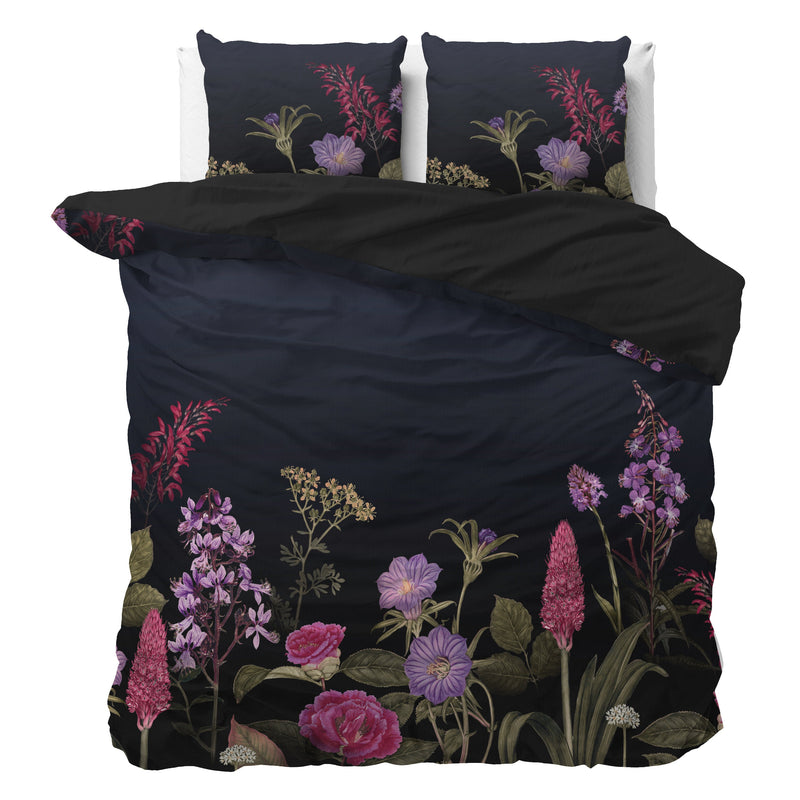 Feline Black Duvet Cover Set