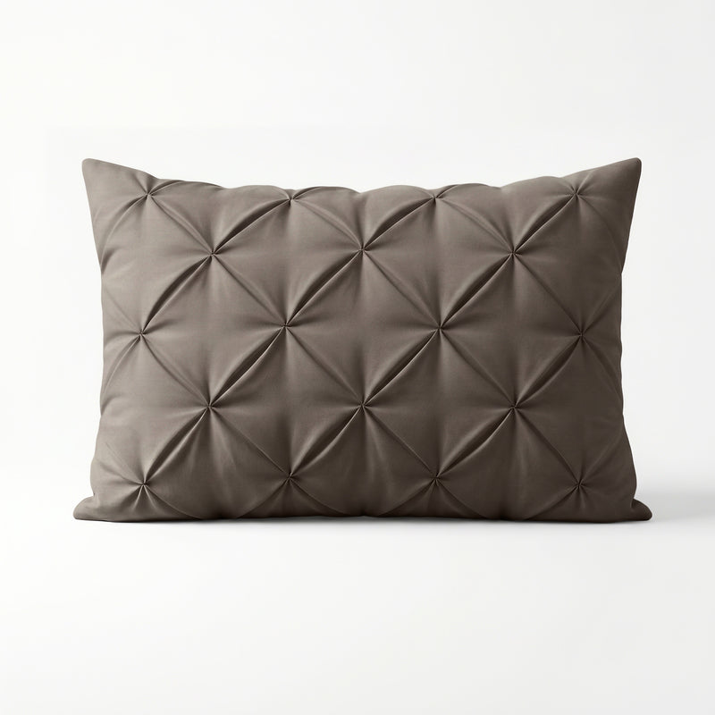 VUODEVAATTEET - Lazy Pintuck Tyynyliina 2Pack Taupe