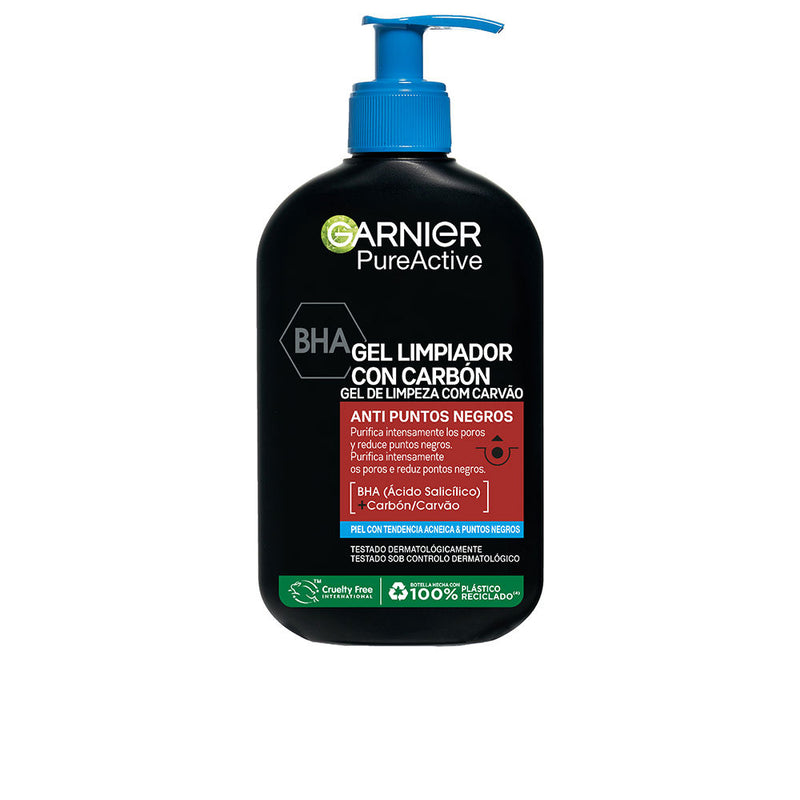 Garnier Pure active puhdistusgeeli aktiivihiilellä 250 ml | Vuodevaatteet.fi
