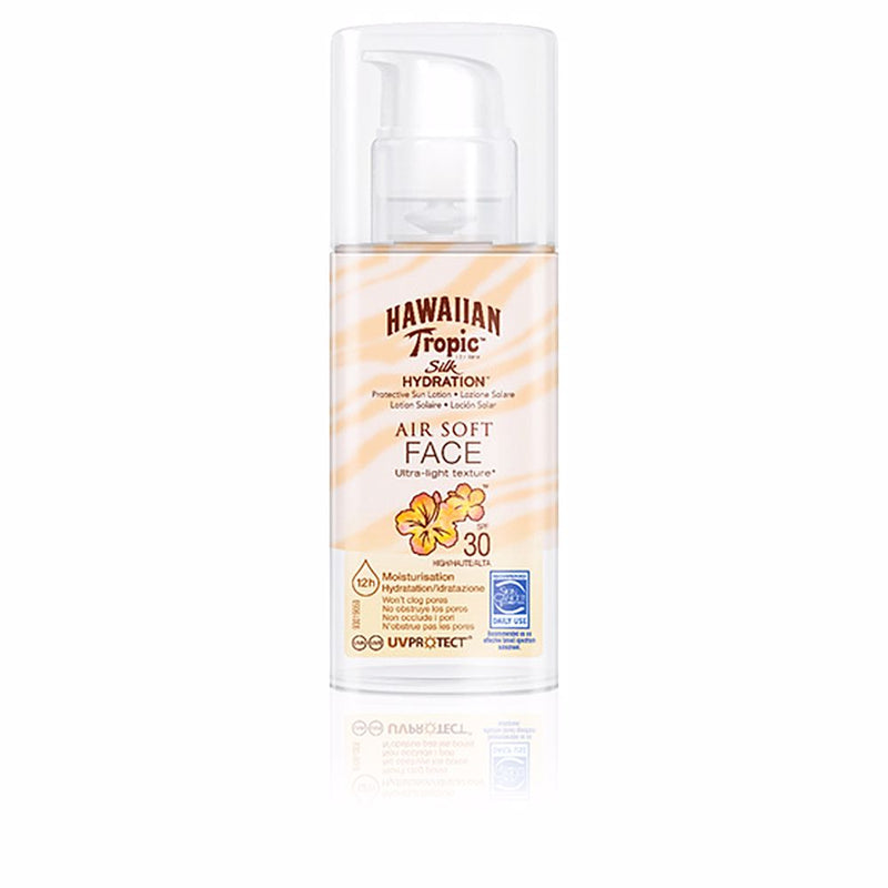 Hawaiian Tropic Silk air soft face aurinkovoide spf30 50 ml | Vuodevaatteet.fi