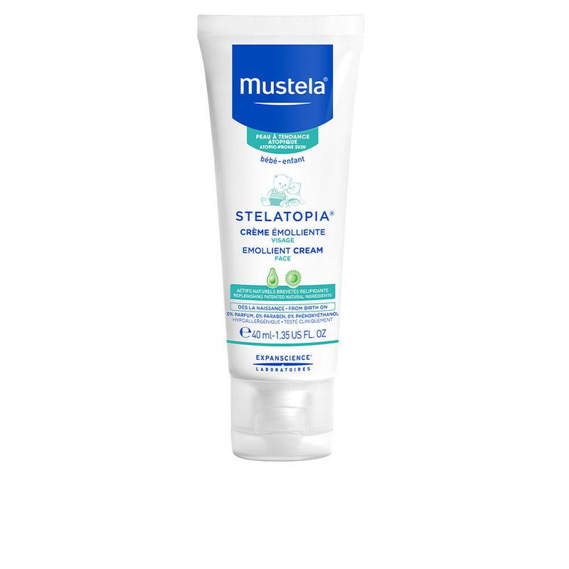 Mustela Stelatopia emollientti kasvovoide 40 ml | Vuodevaatteet.fi
