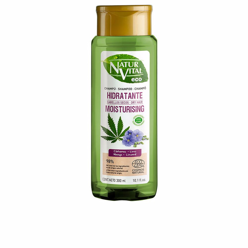 Natur Vital Eco moisturizing hamppu ja pellava shampoo 300 ml | Vuodevaatteet.fi