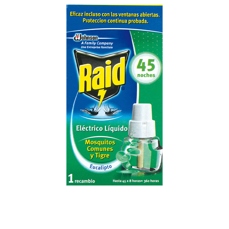 Raid Eucalyptus anti-mosquito protection täyttöpakkaus 45 yötä | Vuodevaatteet.fi