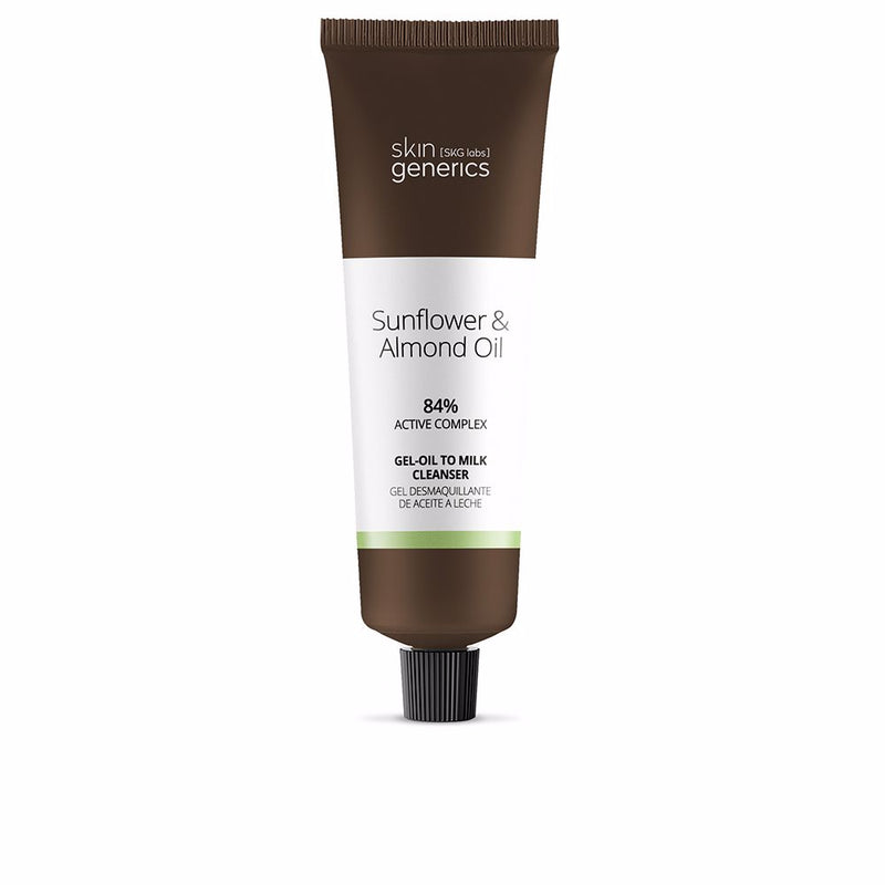 Skin Generics Sunflower 6 almond oil geeli-öljy maitomainen puhdistusaine 100 ml | Vuodevaatteet.fi