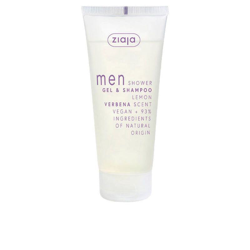 Ziaja Men suihkugeeli ja shampoo sitruunaverbena 200 ml | Vuodevaatteet.fi