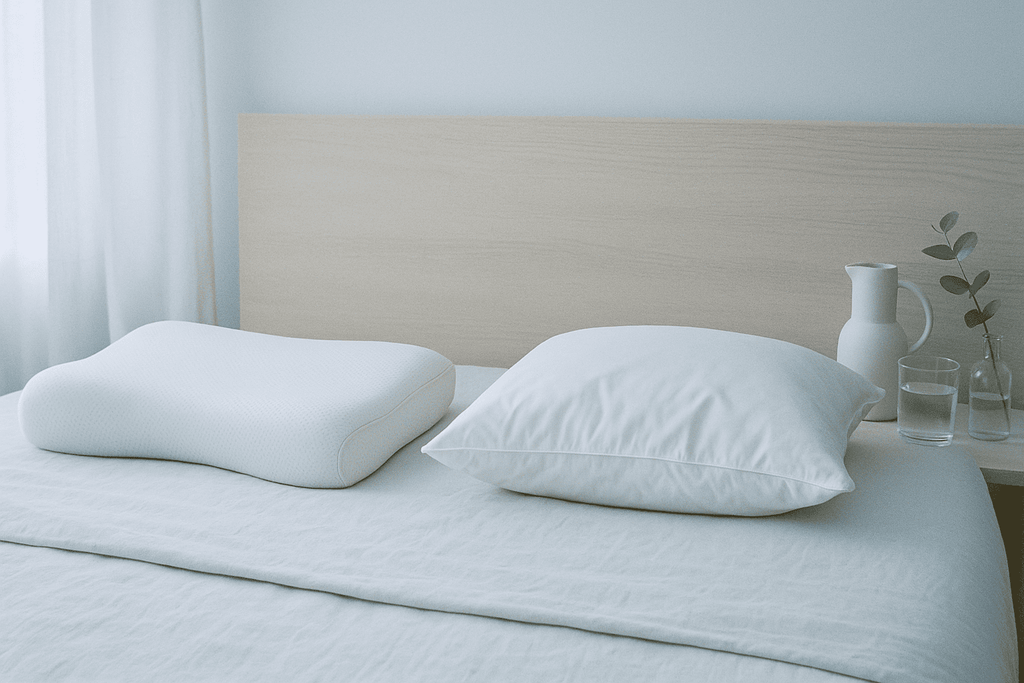 Kissenvergleich: ergonomischer Memory-Schaum vs. Daunen – welches ist das richtige für Sie?