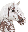 Premium Keppihevonen / Hobby Horse - Brown leopard with white A3