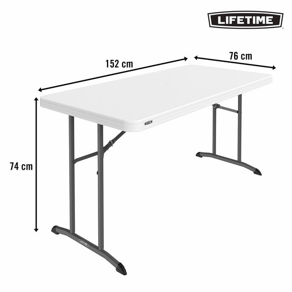 Taitettava Pöytä Valkoinen 152 x 74 x 76 cm
