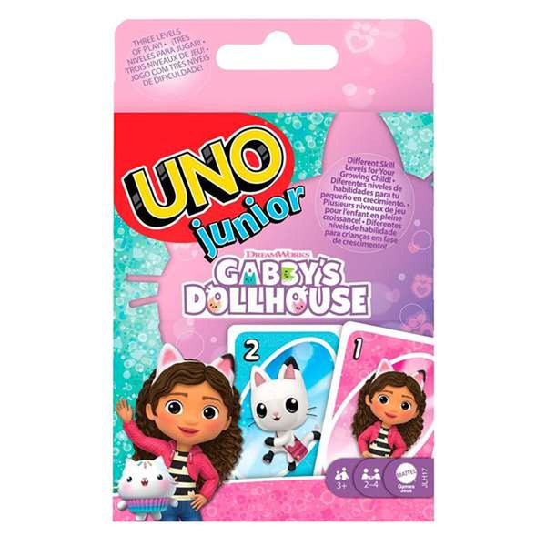 UNO Gabby's Dollhouse lautapeli lapsille