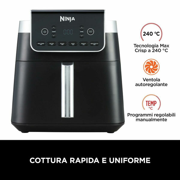 Ninja Ilmafriteerauskeitin Harmaa 6,2 L - Vuodevaatteet.fi