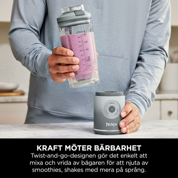 Kannettava Kuppiblenderi Ninja Sininen 570 ml