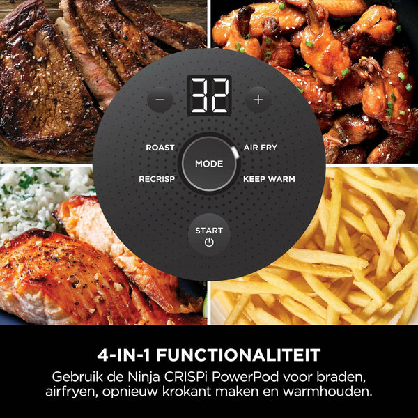 Ninja Airfryer Crispi Vihreä 3,8 L - Vuodevaatteet.fi
