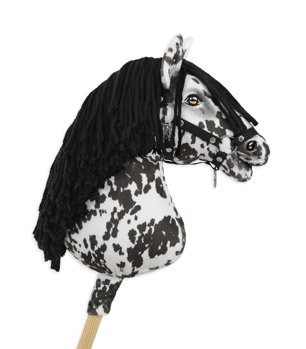 Premium Steckenpferd / Hobby Horse - Leopard mit schwarzem A3