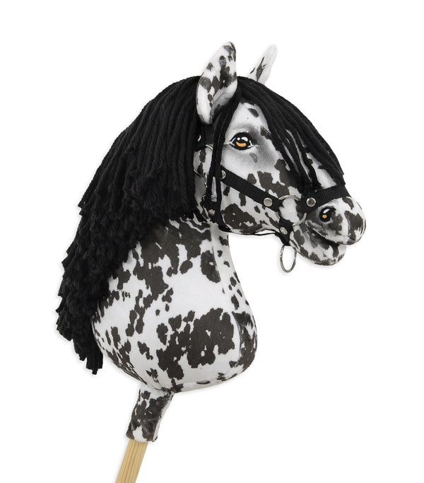 Premium Steckenpferd / Hobby Horse - Leopard mit schwarzem A3