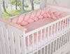Bettumrandung geflochten – Pastell – Rosa
