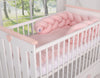 Bettumrandung geflochten – Pastell – Rosa