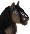 Super Hobby Horse - Super Hobby Horse Premium keppihevonen tummanruunikko hevonen A5