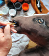 Premium Steckenpferd / Hobby Horse - Dark Bay A3