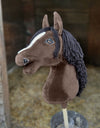 Premium Steckenpferd / Hobby Horse - Dark Bay A3