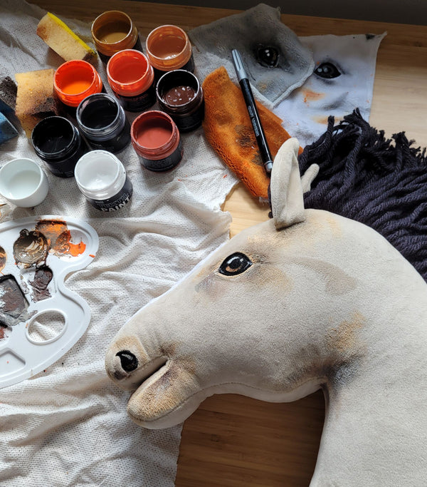 Premium Steckenpferd / Hobby Horse - Hellbraun A3