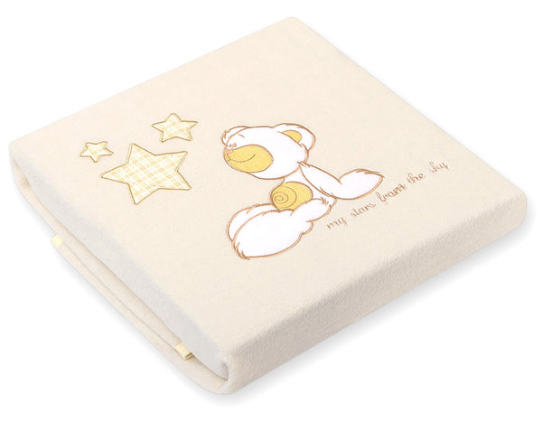 Baby-Fleecedecke - Teddybär mit Sternen Creme