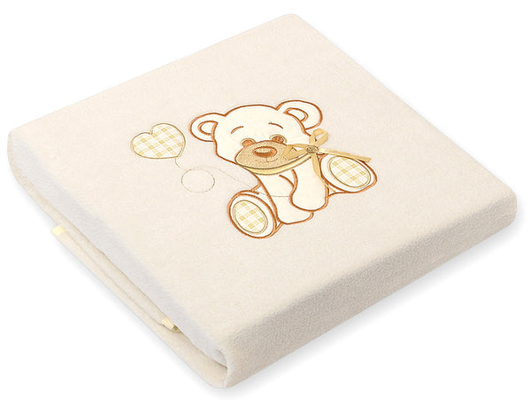 Baby-Fleecedecke – Bear With Bow Cream