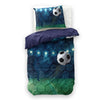 Kinder Bettwäsche-Set Live football Blau 140 x 200/220