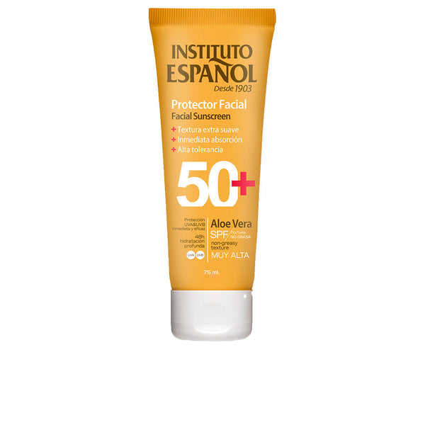 Instituto Español - Facial sunscreen Aloe Vera tube Spf 50+ 75 ml
