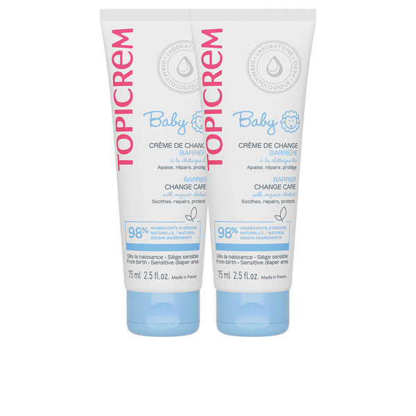 Topicrem - Baby diaper changing cream barrier action pack 2 x 75 ml