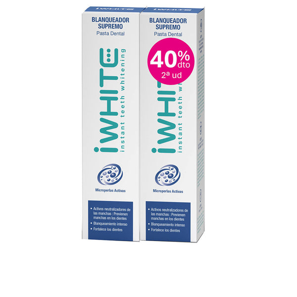 Iwhite - Supreme whitening toothpaste pack of 2 x 75 ml