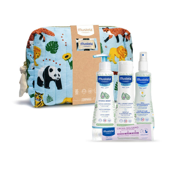 Mustela - Baby-boy Jungle Toiletry Bag Case 5 pcs