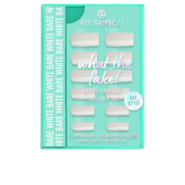 Essence - What The Fake! False Nails Set #04 - Bare White 6 pcs