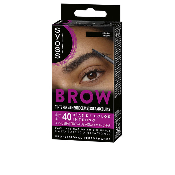 Syoss - Brow Tint permanent eyebrows #Black 1 u