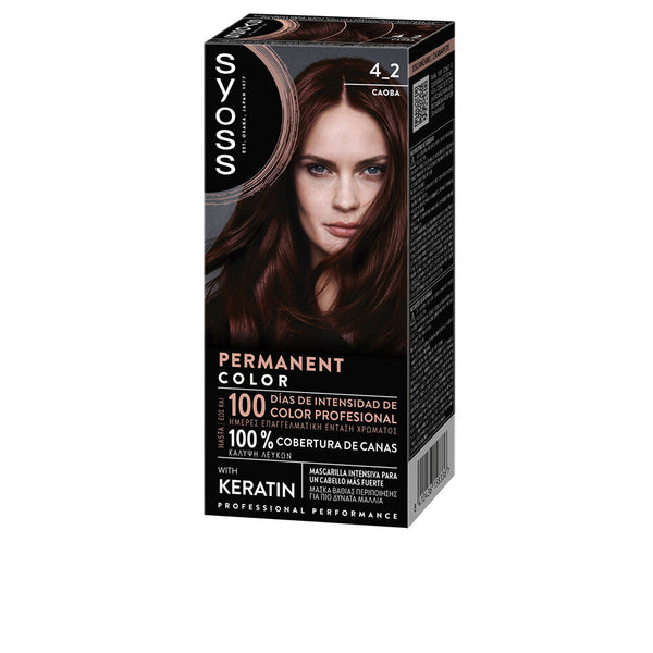 Syoss - Permanent Color #4.2-Caoba 1 u