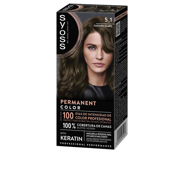 Syoss - Permanent Color #5.1-Castaño Claro 1 u