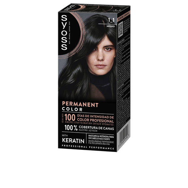 Syoss - Permanent Color #1.1-Negro 1 u