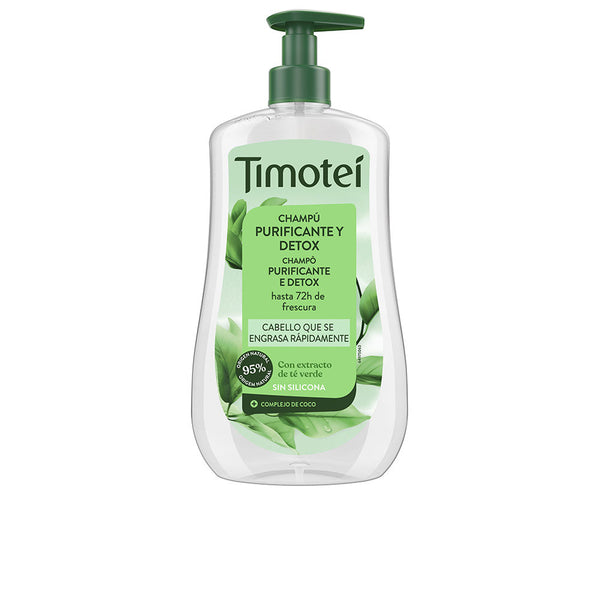 Timotei - Timotei purifying and detoxifying shampoo with green tea extract for oily hair 600 ml