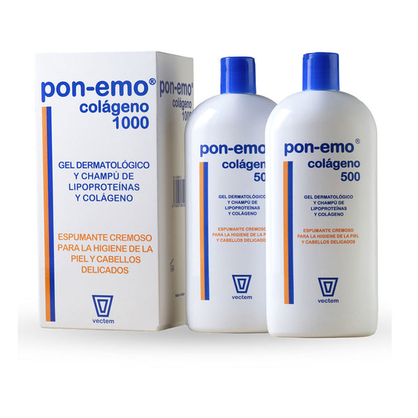 Pon-emo - Pon-emo Collagen dermatological gel and shampoo pack 2 x 500 ml