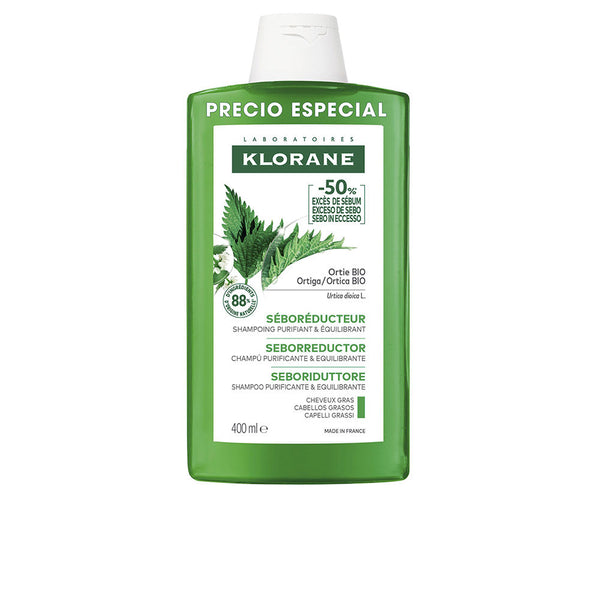 Klorane - A La Ortiga Bio sebum-regulating shampoo for oily hair 400 ml