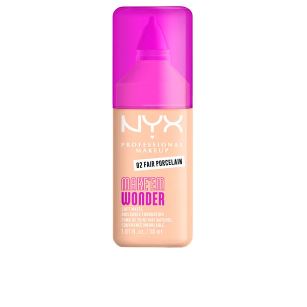 Nyx Professional Make Up - Make'Em Wonder foundation #02-Fair Porcelain 30 ml