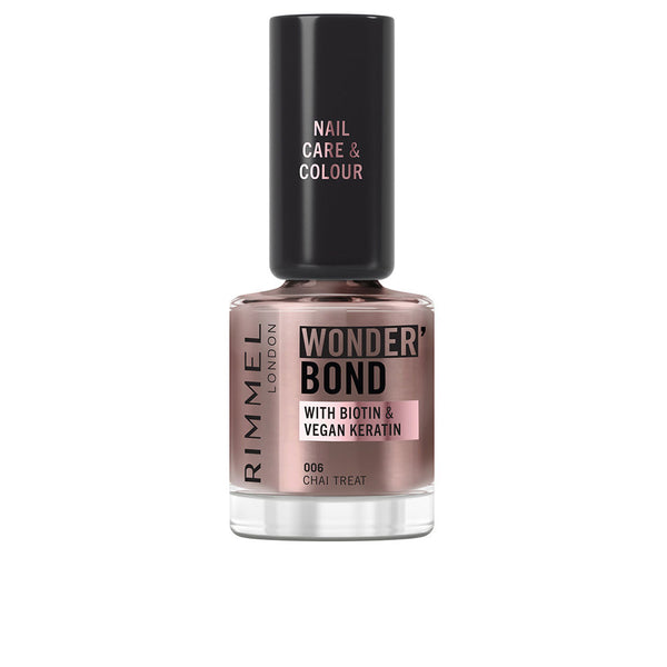 Rimmel London - Wonder'Bond nail polish #006-Chai Treat 8 ml