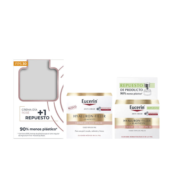 Eucerin - Hyaluron-filler + Elasticity Rosé Day Cream Spf30 + Refill 2 units