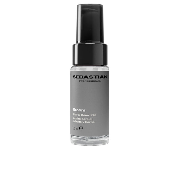 Sebastian Professionals - Groom hair and beard oil for men provides softness, definition and shine 30 ml
