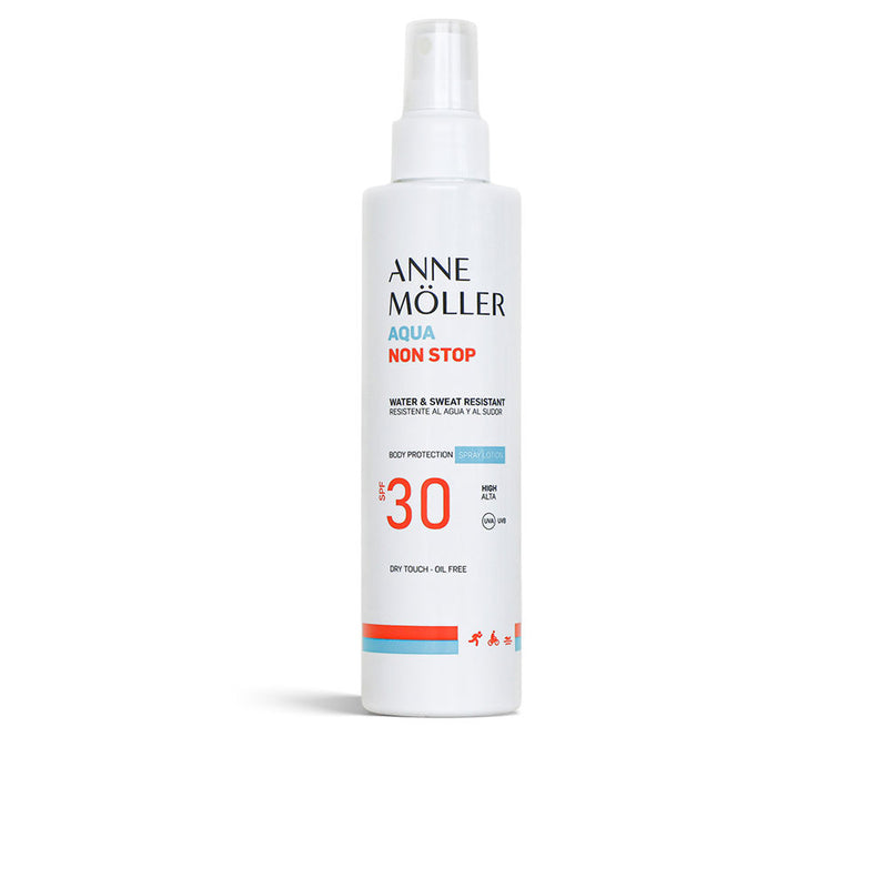 Anne Möller - Aqua Non Stop water and sweat resistant spray lotion Spf30 175 ml