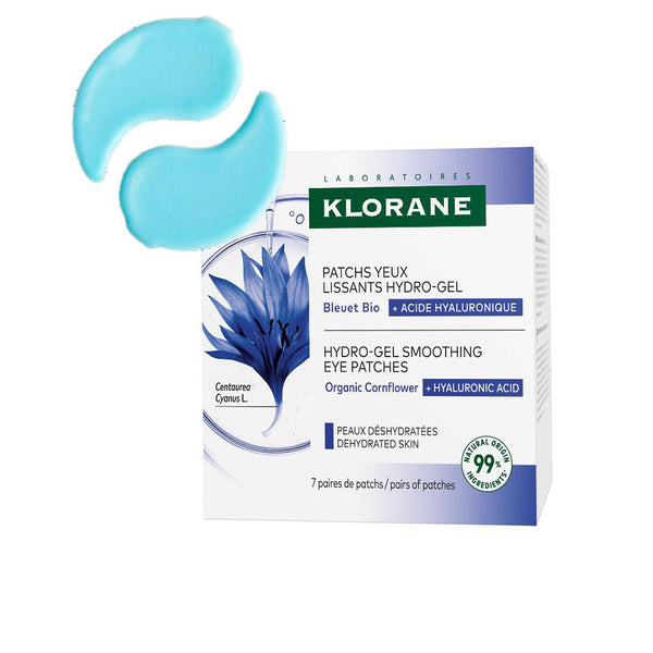 Klorane - Cornflower &amp; Hyaluronic Acid Smoothing Hydro Gel Eye Patches 7 units
