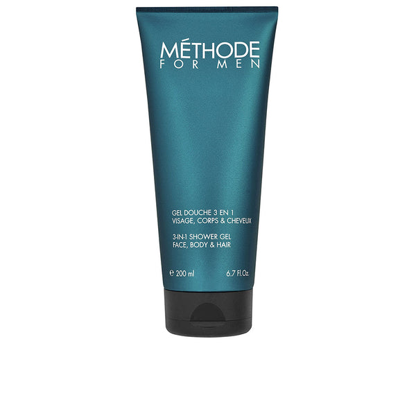 Méthode Jeanne Piaubert - Méthode For Men gel douche 3 n 1 visage, corps &amp; cheveux 200 ml